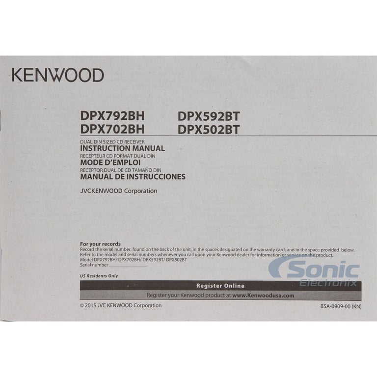Kenwood DPX502BT LIKE NEW DAMAGED PACKAGING Image 16
