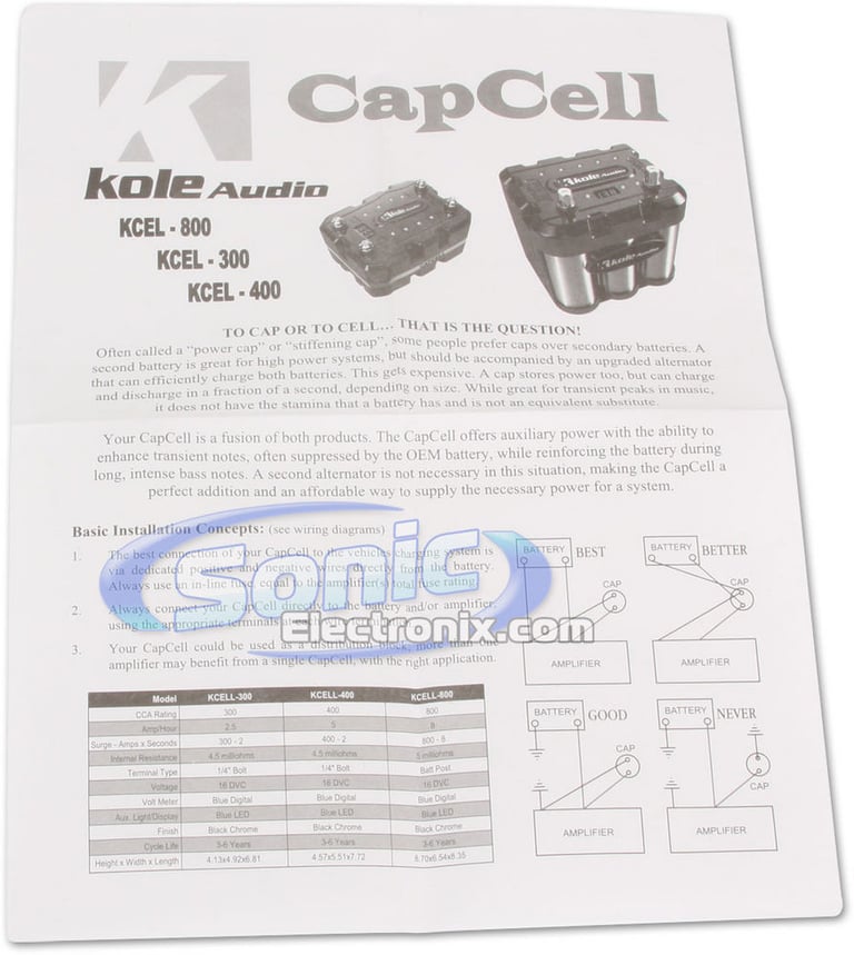 Kole Audio KCELL-300 (KCEL-300) Image 4