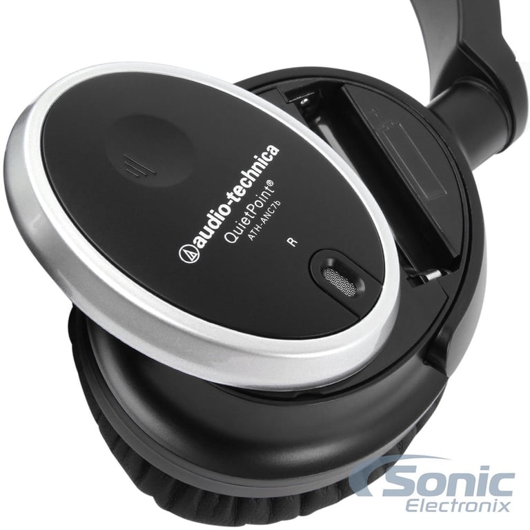 Audio Technica ATH-ANC7B QuietPoint Active Noise Cancelling Headphones Image 8