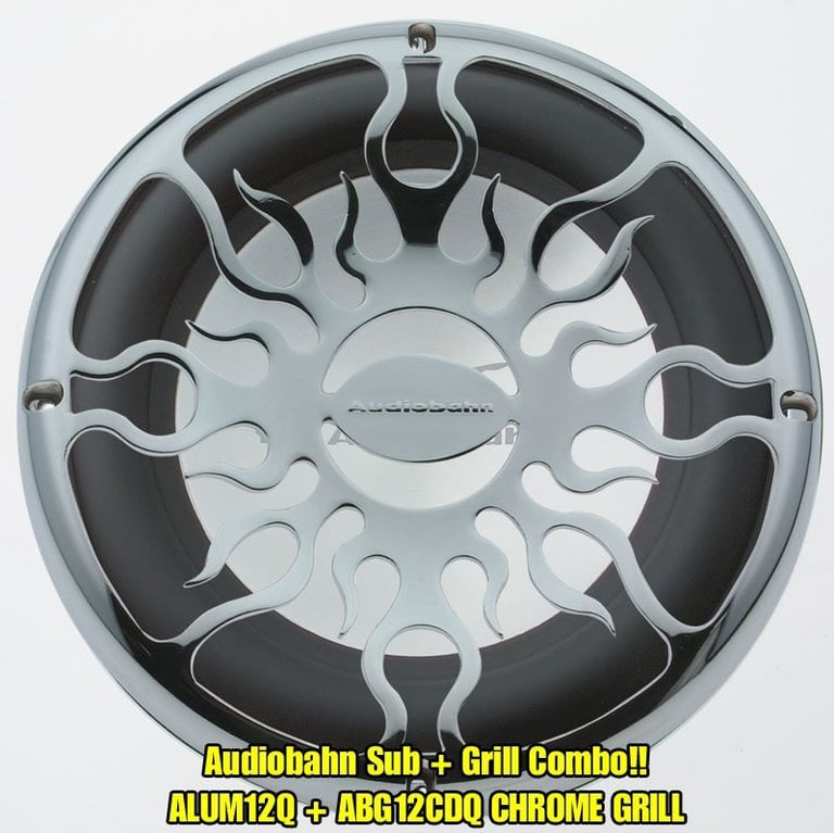 Audiobahn ALUM12Q + Audiobahn 12" Grill (ABG12CDQ) Image 1