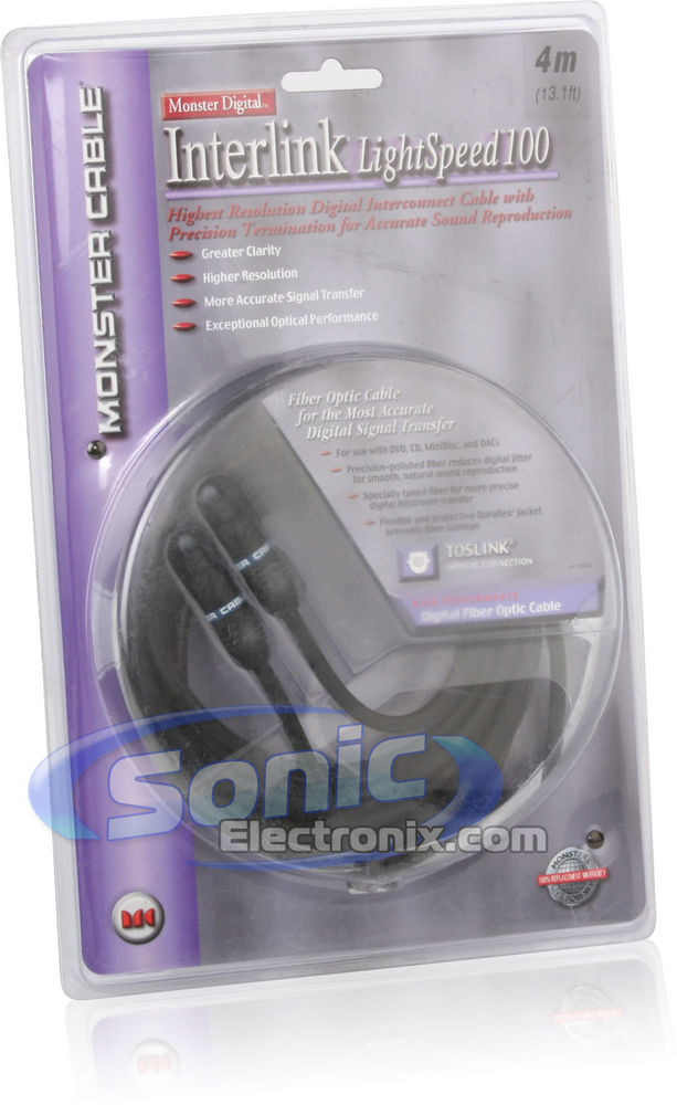 Monster Cable Digital Fiber Optic Cable (ILS100-4M) Image 3