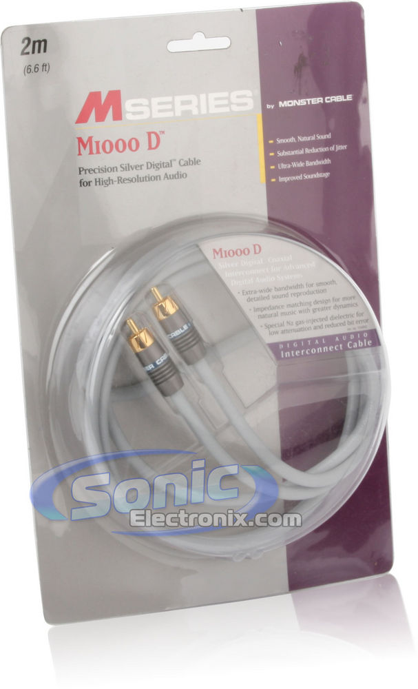 Monster Cable Coaxial Interconnect Cable (M1000D-2M) Image 3