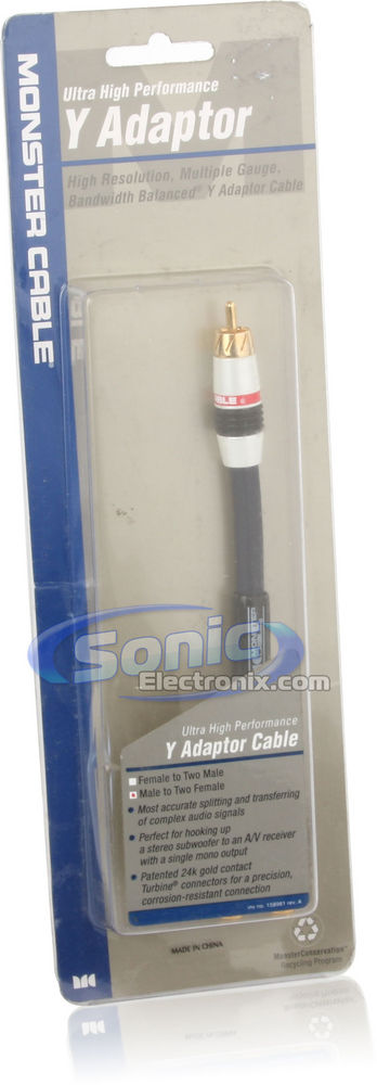 Monster Cable Audio Y-Adapter (IHP Y-2F) Image 4