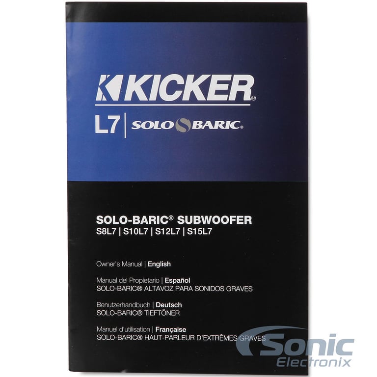 Kicker Solo-Baric S12L72 (11S12L72) Open Box Complete Image 5