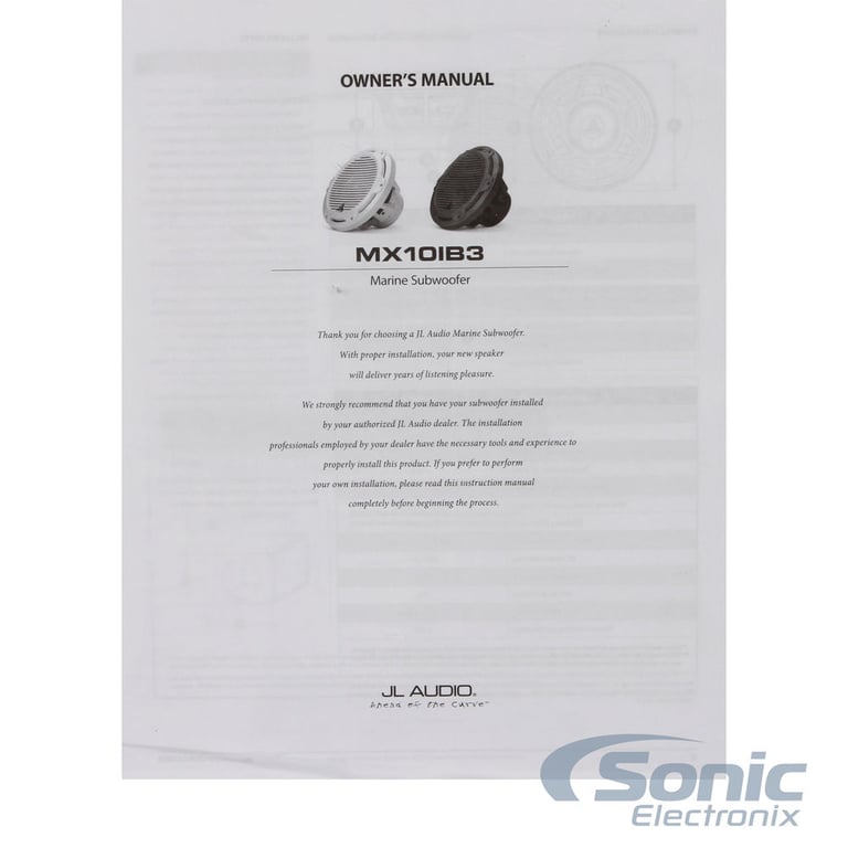 JL Audio MX10IB3-CG-TB (Open Box Complete) Image 5