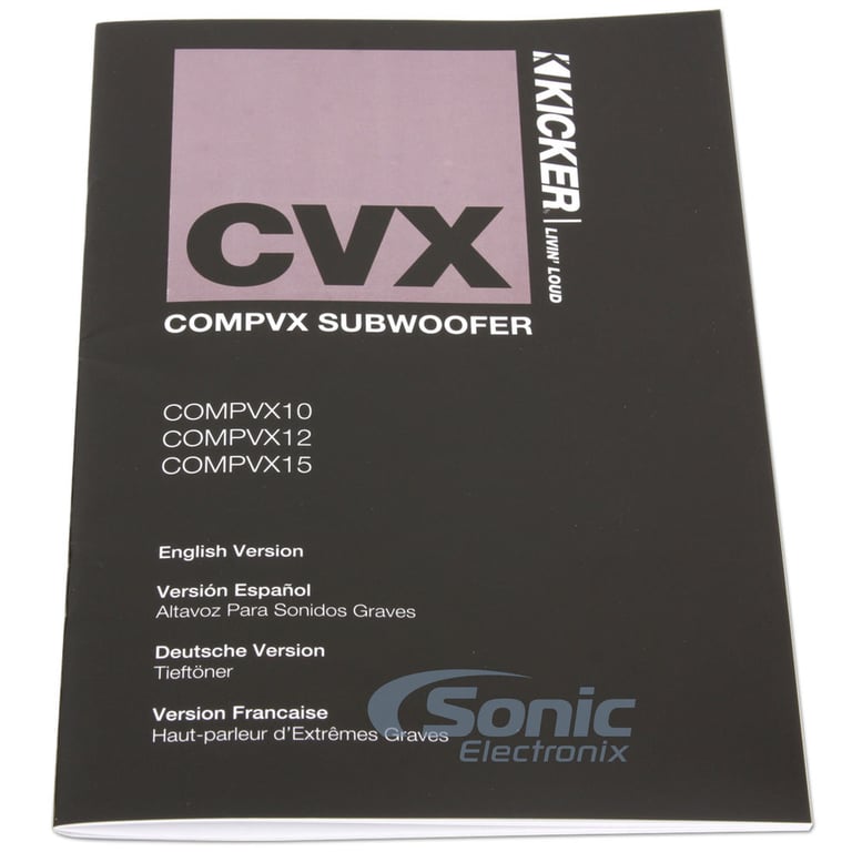 Kicker 10CVX102 (Open Box Complete) Image 7