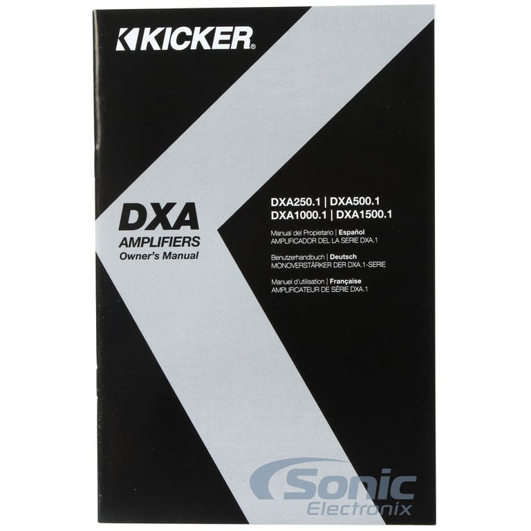Kicker Monoblock DXA250.1 (41DXA250.1) Open Box Complete Image 5