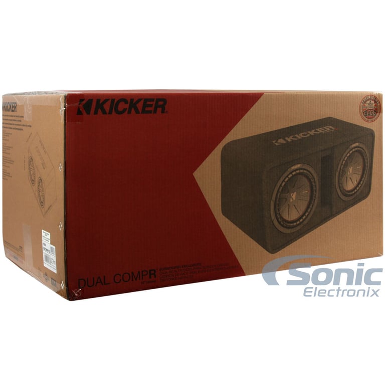 Kicker Dual 10" CompR DCWR102 (43DCWR102) Open Box Complete Image 3