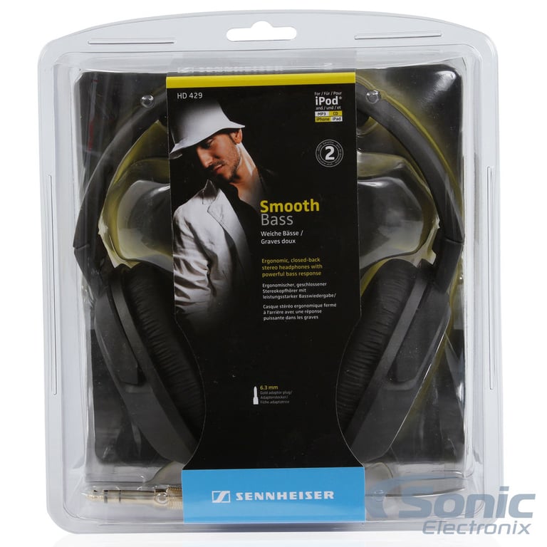 Sennheiser HD 429 (HD429) Over-Ear Closed-Back Headphones Open Box Image 4