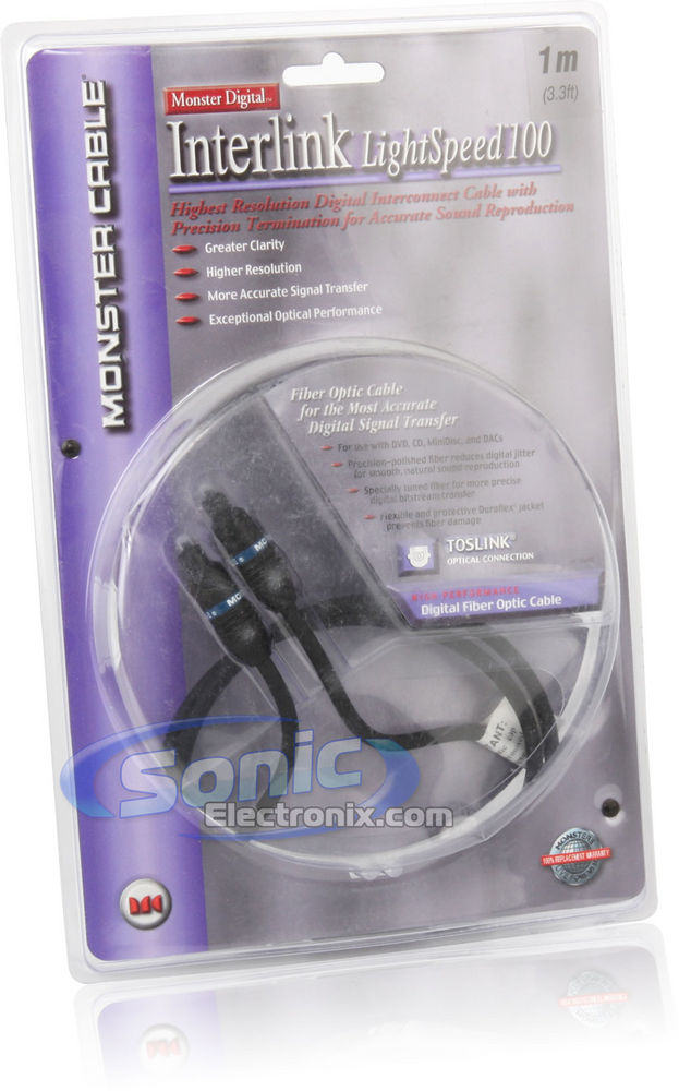 Monster Cable Digital Fiber Optic Cable (ILS100-1M) Image 3