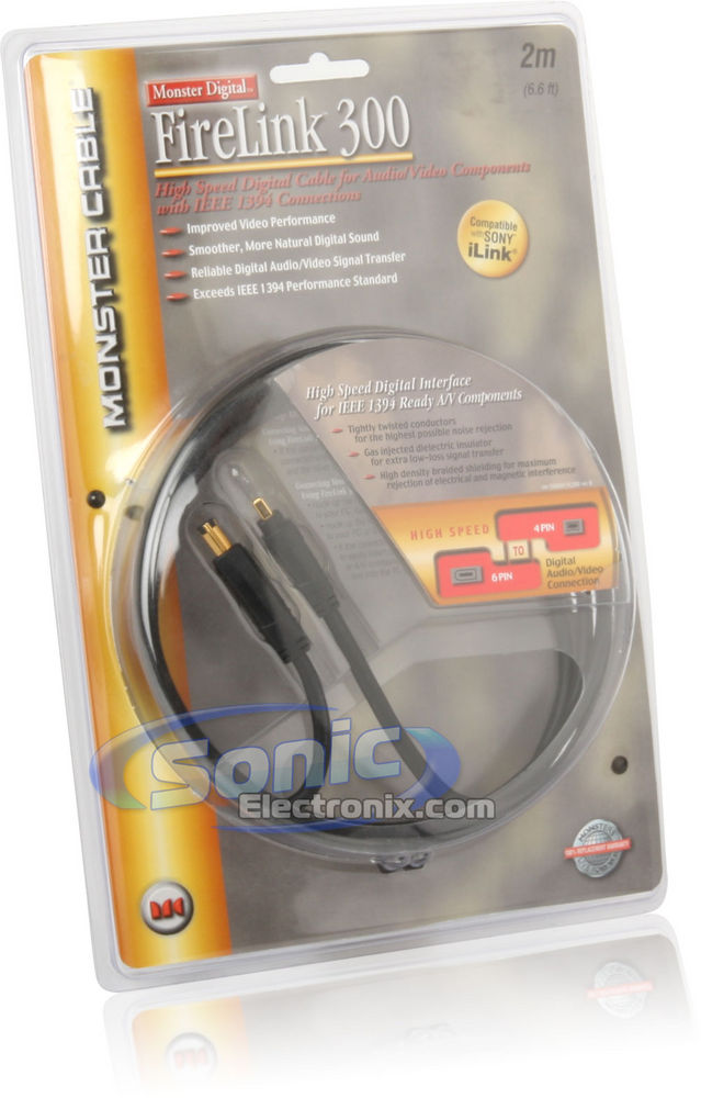 Monster Cable FireWire Cable (FL300 4/6-2M) Image 4