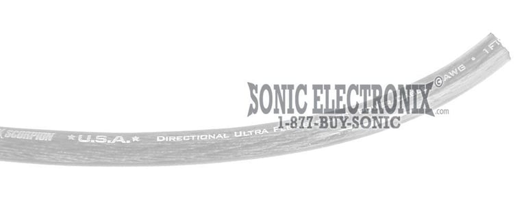 8 Gauge CLEAR Power / Ground Cable PRICED PER FOOT Image 1