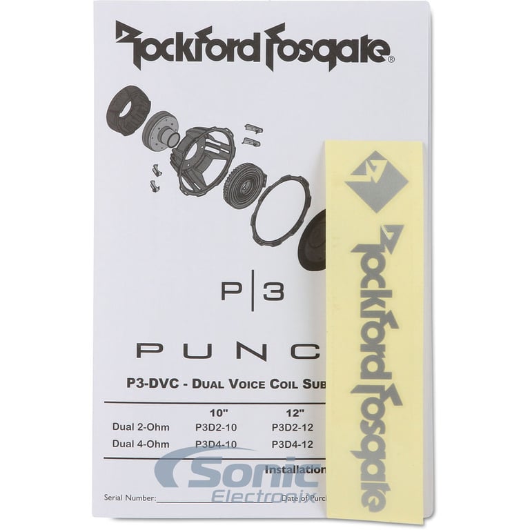 Rockford Fosgate Punch P3D2-12 (Open Box Complete) Image 7