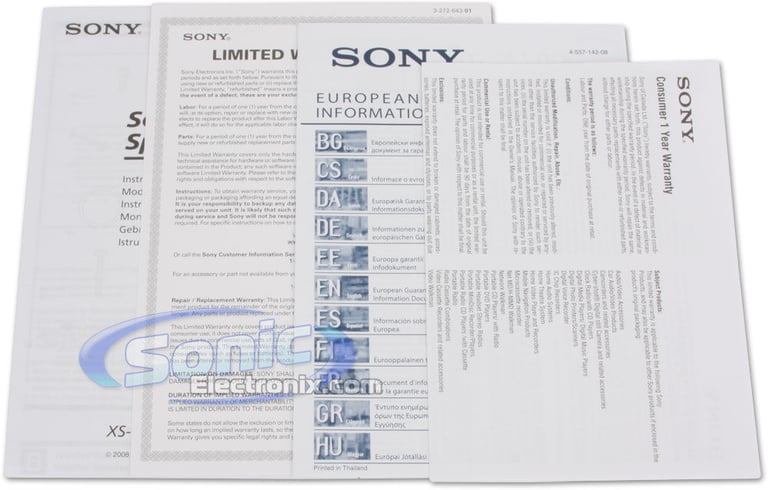 Sony XS-MP1650W Image 11