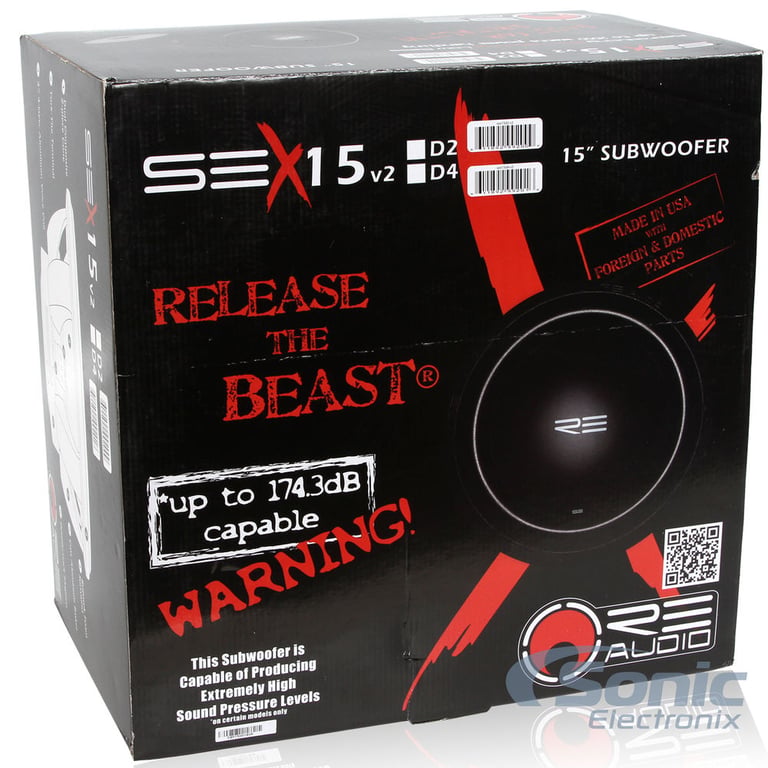 RE Audio SEXv2-15D4 (SEX v2 15D4) LIKE NEW DAMAGED PACKAGING Image 11