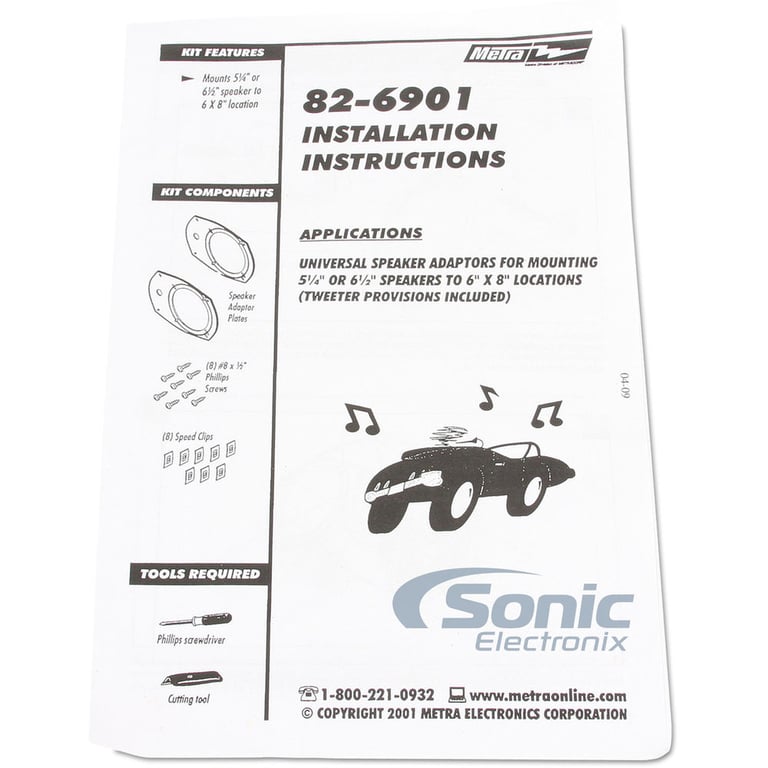 Infinity 6030cs Speaker Install Kit for 2002-2010 Dodge Ram Image 16