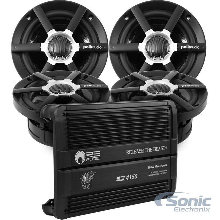 Polk Audio 400 Watt RMS 6.5" 2-Way Speaker Package Image 1