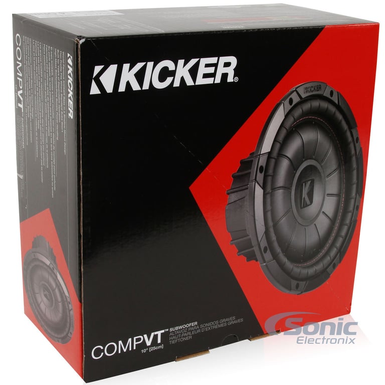 Kicker CompVT 10" 4 Ohm (43CVT104) Open Box Complete Image 11