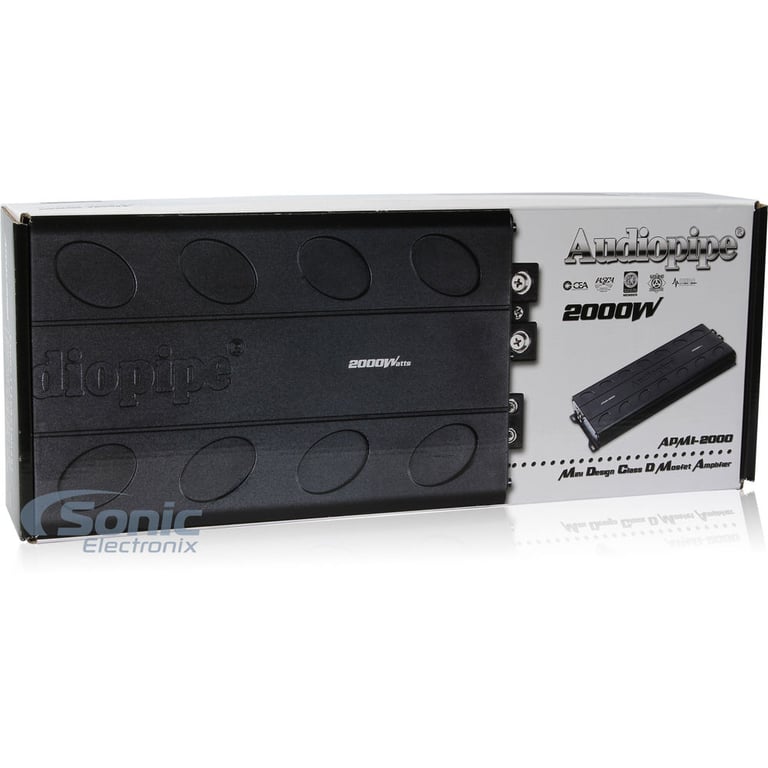 Audiopipe Class-D Monoblock 1-Ohm Stable - APMI-2000 (APMI2000) LIKE NEW DAMAGED PACKAGING Image 17