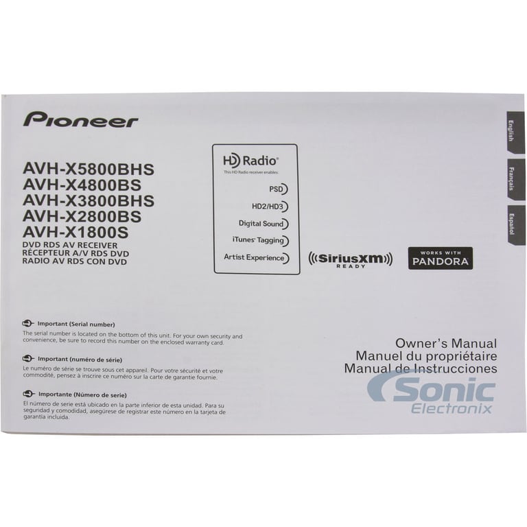 Pioneer AVH-X4800BS OPEN BOX COMPLETE Image 19