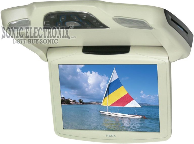 NESA Vision NSC-290TM 10.4" Motorized Ceiling Monitor W/ DVD and TV Image 1