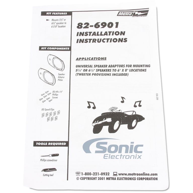 Dodge Ram 2002-2010 Front Factory Speaker Upgrade R165X3, 82-6901, 72-6514 Image 9