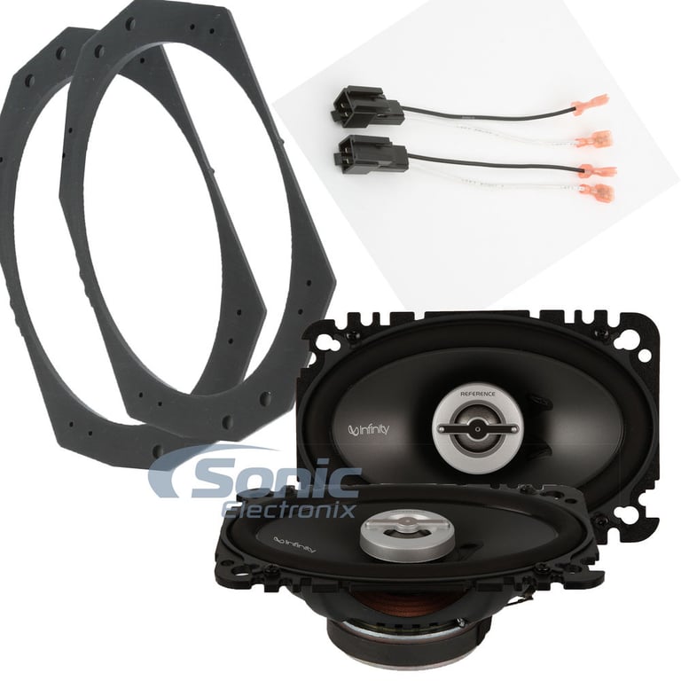 Infinity Reference X REF-6402cfx Speaker Install Kit for 1997-2006 Jeep Wrangler Image 1