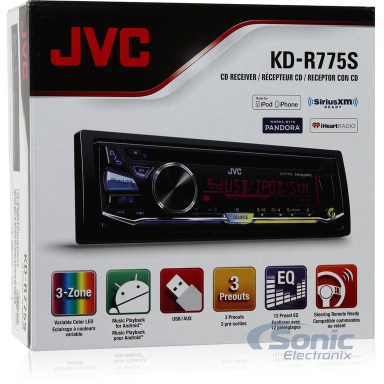 JVC Arsenal Stereo + 6-1/2" 2 Speaker Package! (KD-R775S + CS-J620) Image 14