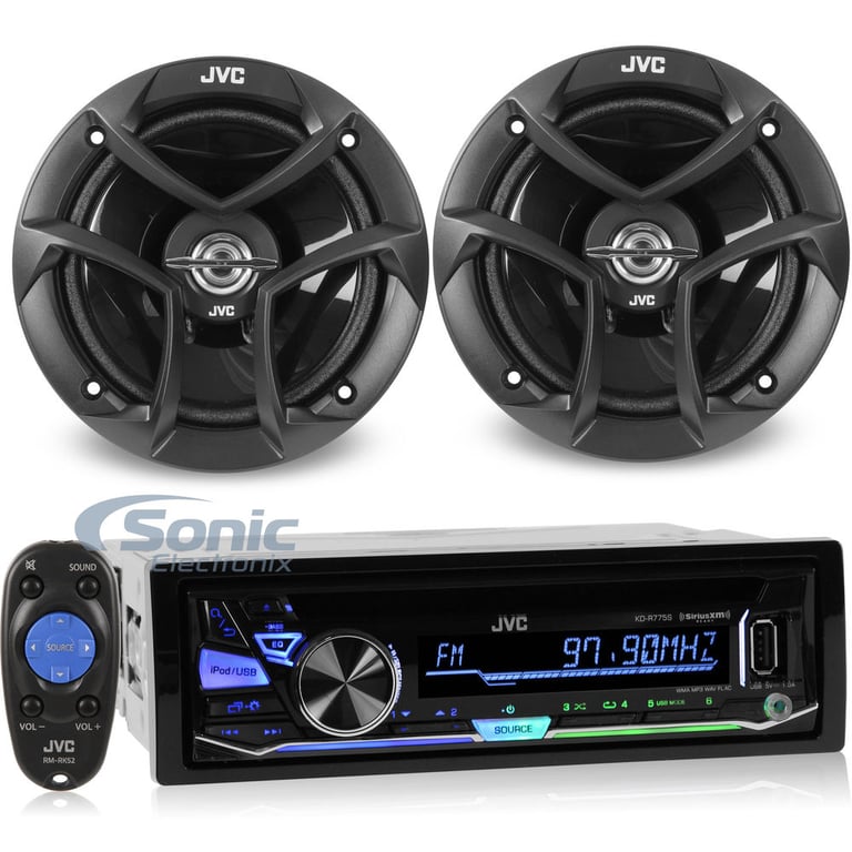 JVC Arsenal Stereo + 6-1/2" 2 Speaker Package! (KD-R775S + CS-J620) Image 1
