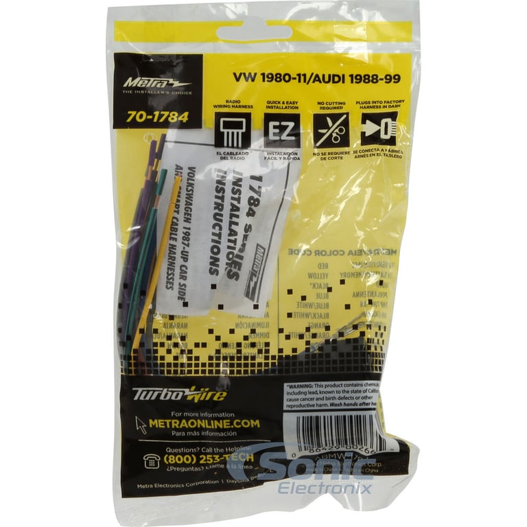 Clarion CX305 Installation Package for Select 1999-01 Volkswagen Image 12