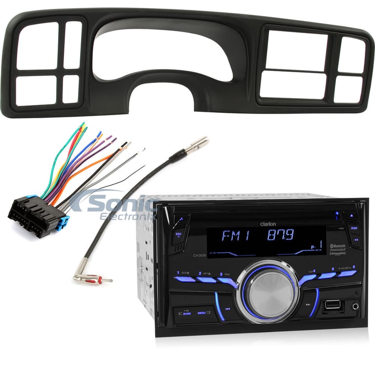 Clarion CX305 Installation Package for 1999-02 GM Full Size Trucks & SUVs Image 1