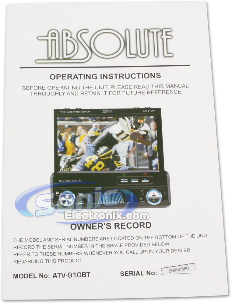 Absolute ATV-910BT Image 14