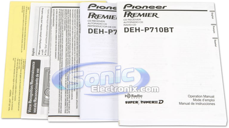 Pioneer Premier DEH-P710BT Open Box Image 24