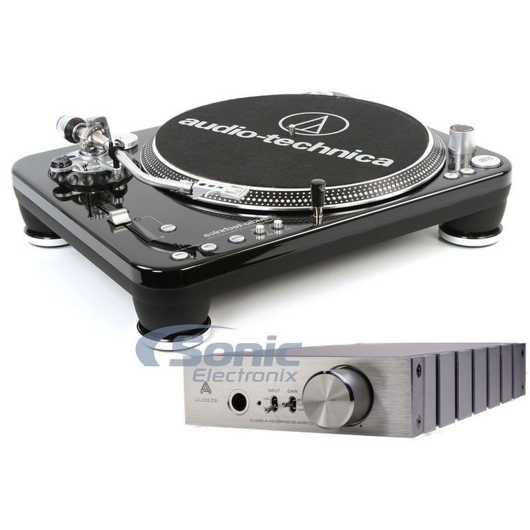 Audeze Deckard Headphone Amplifier + Audio Technica AT-LP1240-USB Image 1