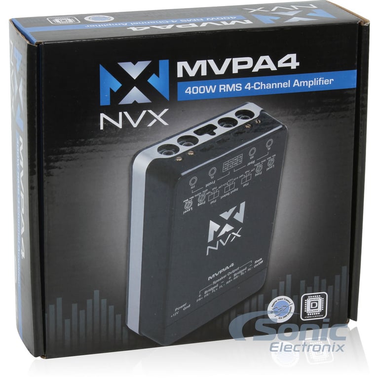 NVX MVPA4 Amplifier + NVX VUBT2 Bluetooth Receiver Image 9