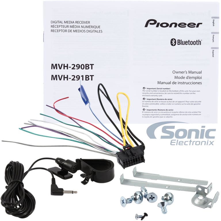 Pioneer MVH-290BT ** FREE DASH KIT + HARNESS FOR MOST CARS ** Image 7
