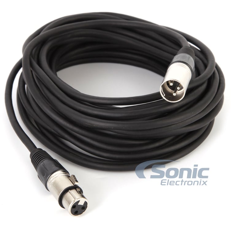 Premium Balanced Universal 30 ft (9 Meter) XLR Pro Audio Cable for DJ Speakers - Belva BPXLR09 Image 1