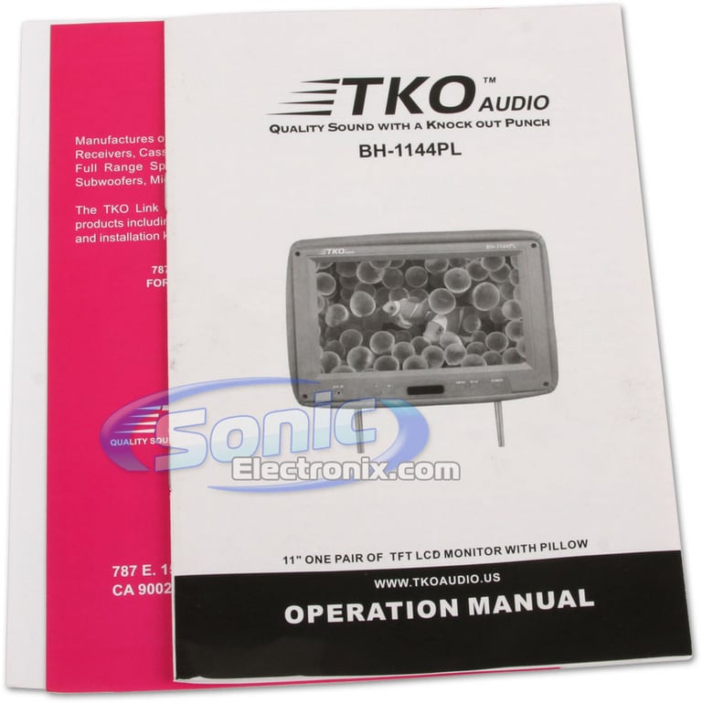 TKO Audio BH-1144PL (Black) Image 9