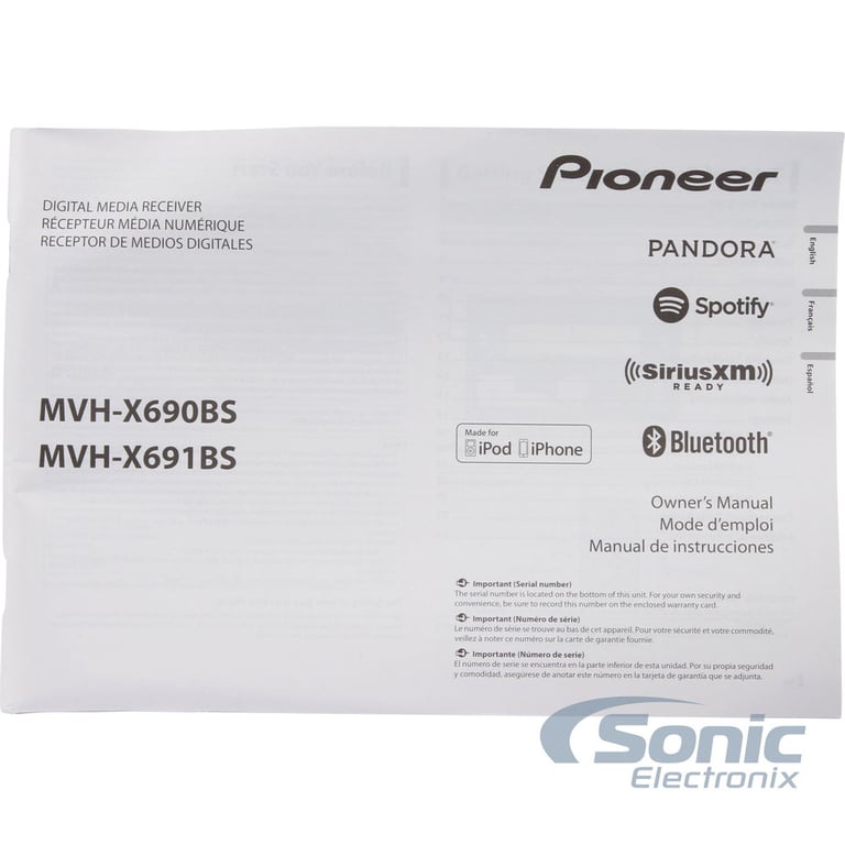 Pioneer MVH-X690BS Image 6