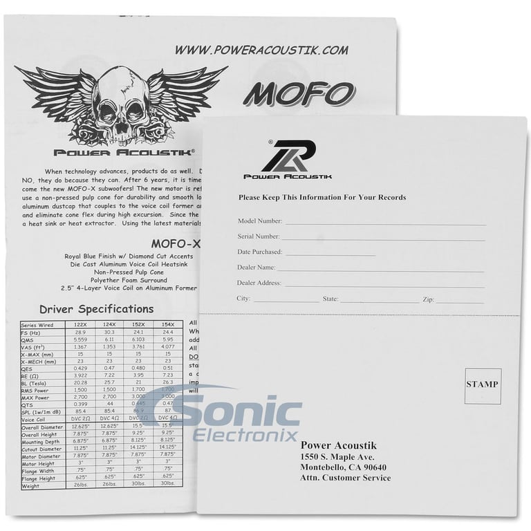 Power Acoustik MOFO-124X LIKE NEW DAMAGED PACKAGING Image 10