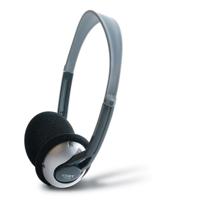Coby CVH42 (CV-H42) Lightweight Deep Bass On-Ear Headphones Image 1