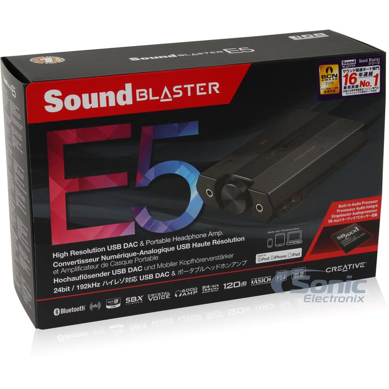 Creative Technology Sound Blaster E5 + Sennheiser G4ME One Image 18