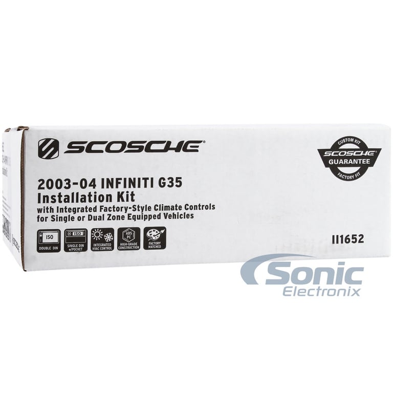 Scosche II1652GMSZB Infiniti G35 Gun Metal Finish Dash Kit Image 7