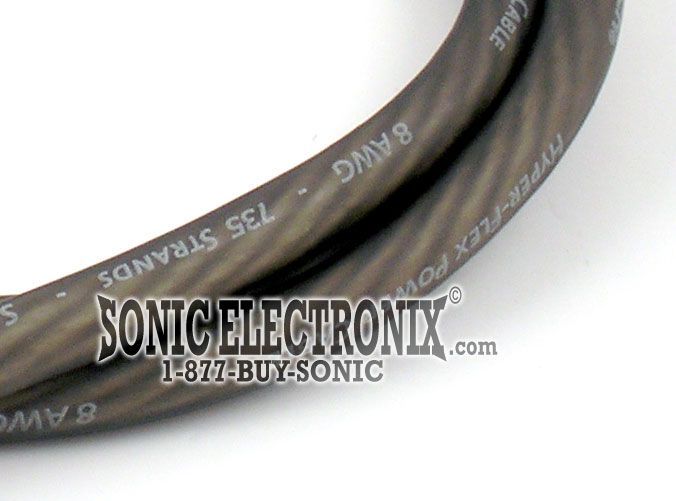Kicker 8 AWG Gray Power Wire PRICED PER FOOT (from 05PWG8250 roll) Image 1