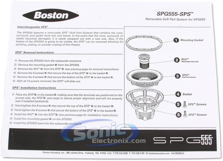 Boston Acoustics SPG555-SPS Image 5