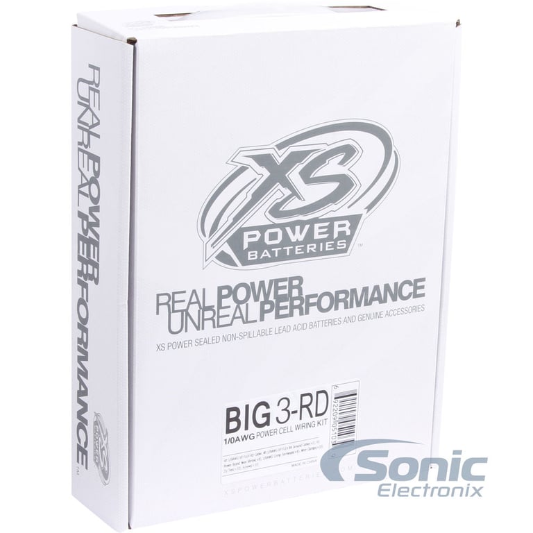 XS Power Big 3 Upgrade Kit (BIG3-RD) Red/Black Image 2
