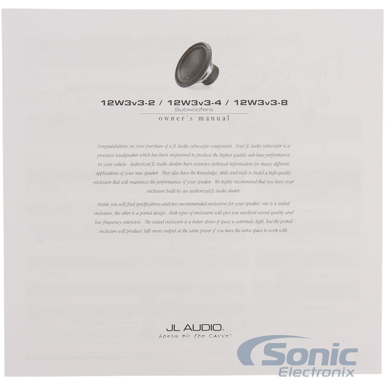 JL Audio 12W3v3-4 + FREE Sealed Enclosure Image 4