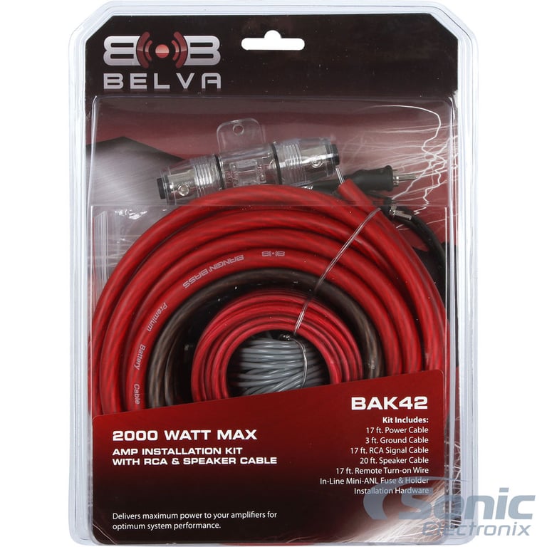 Belva BB3000Dv2 Amplifier w/1.0 Farad Capacitor + 2000 Watt  Handling Amp Kit Image 16