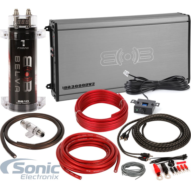 Belva BB3000Dv2 Amplifier w/1.0 Farad Capacitor + 2000 Watt  Handling Amp Kit Image 1