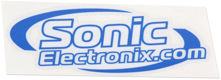 Sonic Electronix Logo Sticker (Blue/Small) Image 1